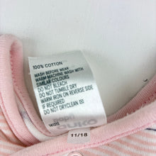 Load image into Gallery viewer, Girls Anko, striped cotton romper, unicorns, GUC, size 0,  