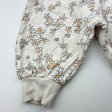 Load image into Gallery viewer, Girls Bonds, fleece lined stretchy floral track pants, elasticated, EUC, size 00,  