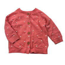 Load image into Gallery viewer, Girls Sprout, knitted cotton cardigan, GUC, size 00,  