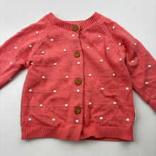 Load image into Gallery viewer, Girls Sprout, knitted cotton cardigan, GUC, size 00,  