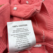 Load image into Gallery viewer, Girls Sprout, knitted cotton cardigan, GUC, size 00,  