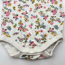 Load image into Gallery viewer, Girls Baby Berry, floral cotton bodysuit / romper, GUC, size 00,  