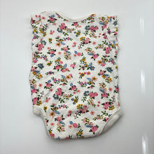 Load image into Gallery viewer, Girls Baby Berry, floral cotton bodysuit / romper, GUC, size 00,  