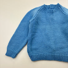 Load image into Gallery viewer, Unisex hand made, knitted sweater / jumper, armpit to armpit: 27cm, armpit to cuff: 23cm, GUC, size 00-0,  