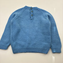 Load image into Gallery viewer, Unisex hand made, knitted sweater / jumper, armpit to armpit: 27cm, armpit to cuff: 23cm, GUC, size 00-0,  