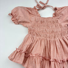 Load image into Gallery viewer, Girls Arabella and Rose, pink cotton romper dress, GUC, size 1,  