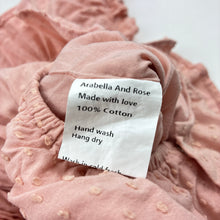 Load image into Gallery viewer, Girls Arabella and Rose, pink cotton romper dress, GUC, size 1,  