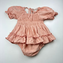Load image into Gallery viewer, Girls Arabella and Rose, pink cotton romper dress, GUC, size 1,  