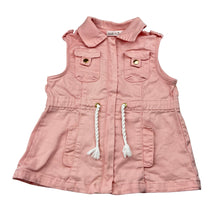 Load image into Gallery viewer, Girls Ollie's Place, pink stretch cotton zip up top, L: 36cm, EUC, size 4,  