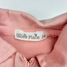 Load image into Gallery viewer, Girls Ollie's Place, pink stretch cotton zip up top, L: 36cm, EUC, size 4,  