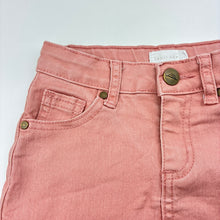Load image into Gallery viewer, Girls JAMIE KAY, pink stretch denim skirt, adjustable, L: 24cm, FUC, size 1,  