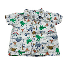Load image into Gallery viewer, Boys Target, lightweight cotton short sleeve shirt, dinosaurs, GUC, size 0,  