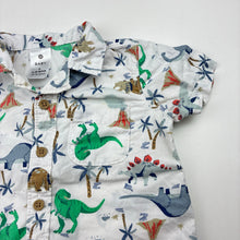 Load image into Gallery viewer, Boys Target, lightweight cotton short sleeve shirt, dinosaurs, GUC, size 0,  