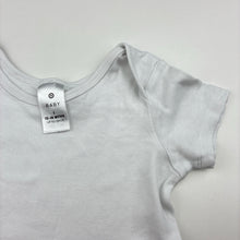 Load image into Gallery viewer, Unisex Target, white cotton bodysuit / romper, GUC, size 1,  