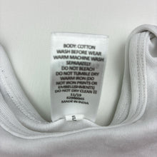 Load image into Gallery viewer, Unisex Target, white cotton bodysuit / romper, GUC, size 1,  