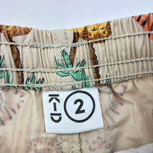 Load image into Gallery viewer, Boys KID, lightweight cotton shorts, elasticated, tigers, GUC, size 2,  