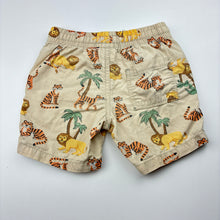 Load image into Gallery viewer, Boys KID, lightweight cotton shorts, elasticated, tigers, GUC, size 2,  