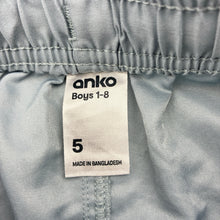 Load image into Gallery viewer, Boys Anko, lightweight board shorts, elasticated, GUC, size 5,  