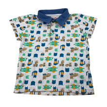 Load image into Gallery viewer, Boys Alpha Beto, cotton polo shirt top, cats, FUC, size 1,  