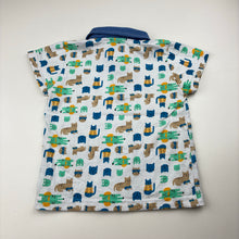 Load image into Gallery viewer, Boys Alpha Beto, cotton polo shirt top, cats, FUC, size 1,  