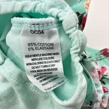 Load image into Gallery viewer, Girls Ollie's Place, stretchy floral romper, FUC, size 000,  
