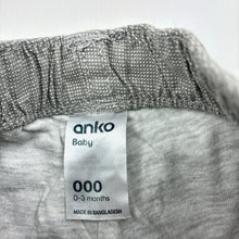 Load image into Gallery viewer, Boys Anko, lined cotton pants / bottoms, elasticated, GUC, size 000,  