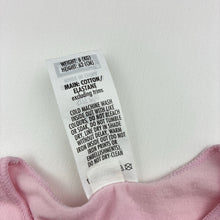 Load image into Gallery viewer, Girls Bonds, pink stretchy bodysuit / romper, FUC, size 000,  