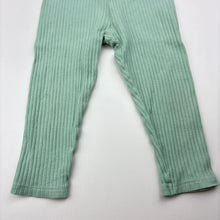 Load image into Gallery viewer, Girls Dymples, ribbed organic cotton blend leggings / bottoms, FUC, size 1,  