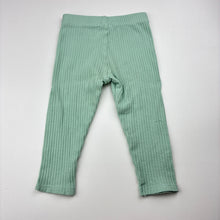 Load image into Gallery viewer, Girls Dymples, ribbed organic cotton blend leggings / bottoms, FUC, size 1,  