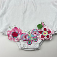 Load image into Gallery viewer, Girls Target, embroidered cotton romper, GUC, size 00,  