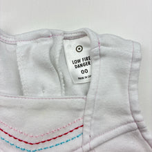 Load image into Gallery viewer, Girls Target, embroidered cotton romper, GUC, size 00,  