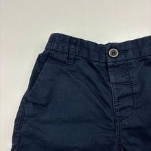 Load image into Gallery viewer, Boys Next, navy cotton shorts, adjustable,wash fade, FUC, size 2-3,  