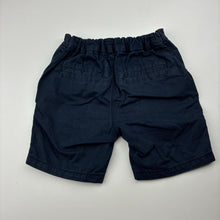 Load image into Gallery viewer, Boys Next, navy cotton shorts, adjustable,wash fade, FUC, size 2-3,  