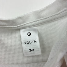 Load image into Gallery viewer, Unisex Target, white waffle cotton long sleeve top, FUC, size 2-3,  