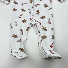 Load image into Gallery viewer, Unisex Target, organic cotton blend Christmas zip romper, FUC, size 00,  
