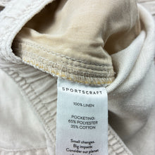 Load image into Gallery viewer, Mens Sportscraft, linen shorts, elasticated, W: 38cm across unstretched, EUC, size XS,  