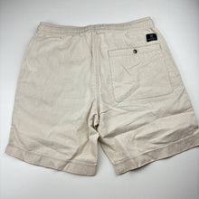 Load image into Gallery viewer, Mens Sportscraft, linen shorts, elasticated, W: 38cm across unstretched, EUC, size XS,  