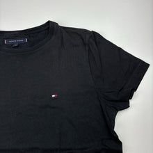 Load image into Gallery viewer, Mens Tommy Hilfiger, black cotton t-shirt / tee, armpit to armpit: 49cm, GUC, size S,  