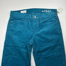 Load image into Gallery viewer, Womens GAP, stretch corduroy legging jeans, Sz: 24/00, W: 35.5cm across, Inside leg: 72cm, NEW, size 24,  