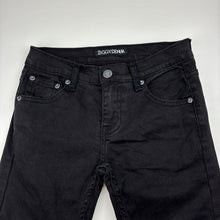Load image into Gallery viewer, Womens ZIGGY DENIM, black stretch denim jeans, W: 33cm across, Inside leg: 71cm, GUC, size 26,  