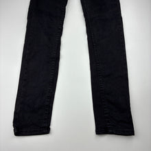 Load image into Gallery viewer, Womens ZIGGY DENIM, black stretch denim jeans, W: 33cm across, Inside leg: 71cm, GUC, size 26,  