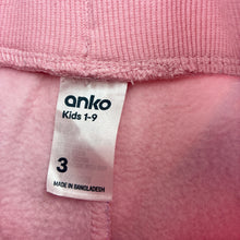 Load image into Gallery viewer, Girls Anko, fleece lined track pants, dinosaurs, Inside leg: 35cm, FUC, size 3,  