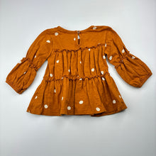 Load image into Gallery viewer, Girls Next, spotted cotton long sleeve top, EUC, size 0,  
