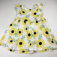 Load image into Gallery viewer, Girls Sprout, floral cotton dress &amp; matching bloomers, EUC, size 1, L: 42cm