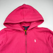 Load image into Gallery viewer, Girls Polo Ralph Lauren, pink fleece lined zip hoodie sweater, FUC, size 16,  