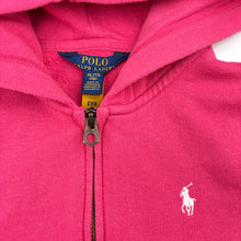 Load image into Gallery viewer, Girls Polo Ralph Lauren, pink fleece lined zip hoodie sweater, FUC, size 16,  