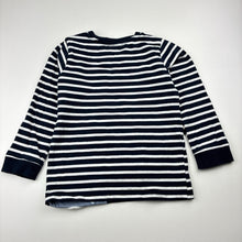 Load image into Gallery viewer, Unisex Sprout, navy stripe cotton long sleeve top, koala, FUC, size 2,  