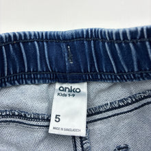 Load image into Gallery viewer, Boys Anko, stretch knit denim shorts, elasticated, GUC, size 5,  