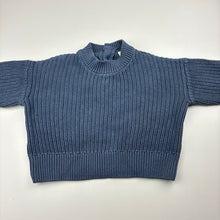 Load image into Gallery viewer, Unisex Baby Berry, knitted cotton sweater / jumper, wash fade, FUC, size 0,  