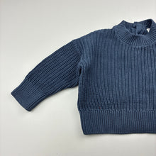 Load image into Gallery viewer, Unisex Baby Berry, knitted cotton sweater / jumper, wash fade, FUC, size 0,  